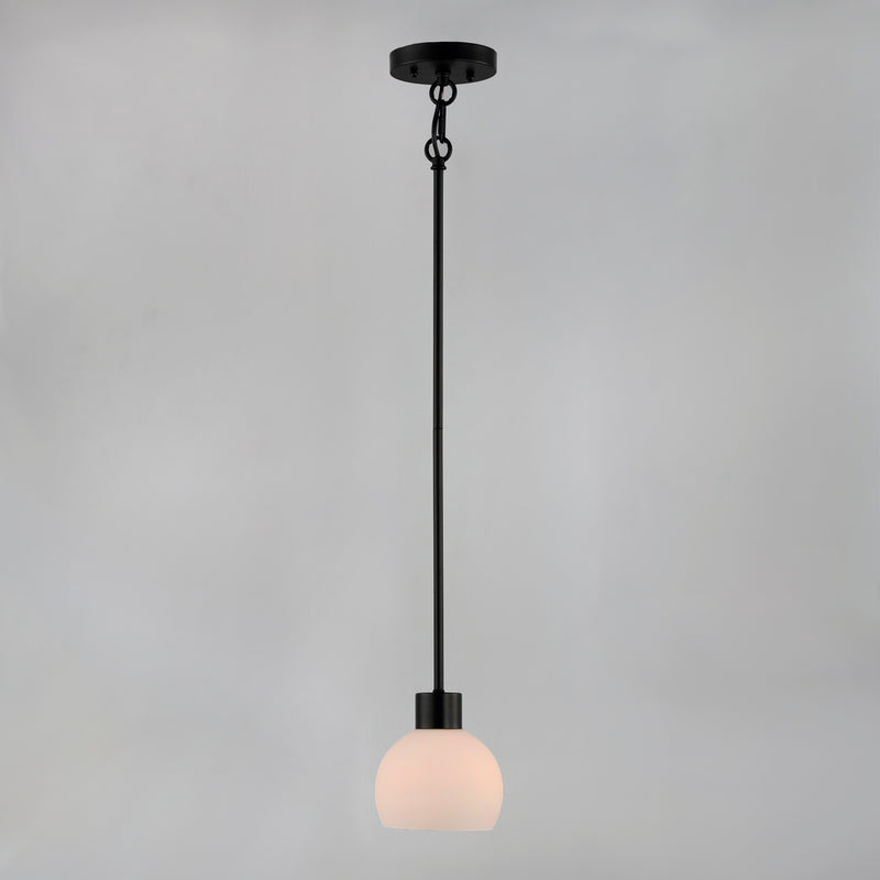 Maxim 91270SWBK Coraline 1 Light Mini Pendant | Black