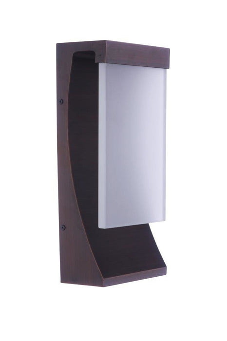 Craftmade ZA5814-ABZ-LED Vault 1 Light 15" LED Outdoor Wall Lantern -Aged Bronze Brushed