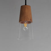 Maxim 91620CLWNBK Carpenter 6.5" Mini Pendant | Walnut / Black
