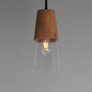 Maxim 91620CLWNBK Carpenter 6.5" Mini Pendant | Walnut / Black