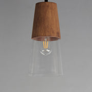 Maxim 91620CLWNBK Carpenter 6.5" Mini Pendant | Walnut / Black