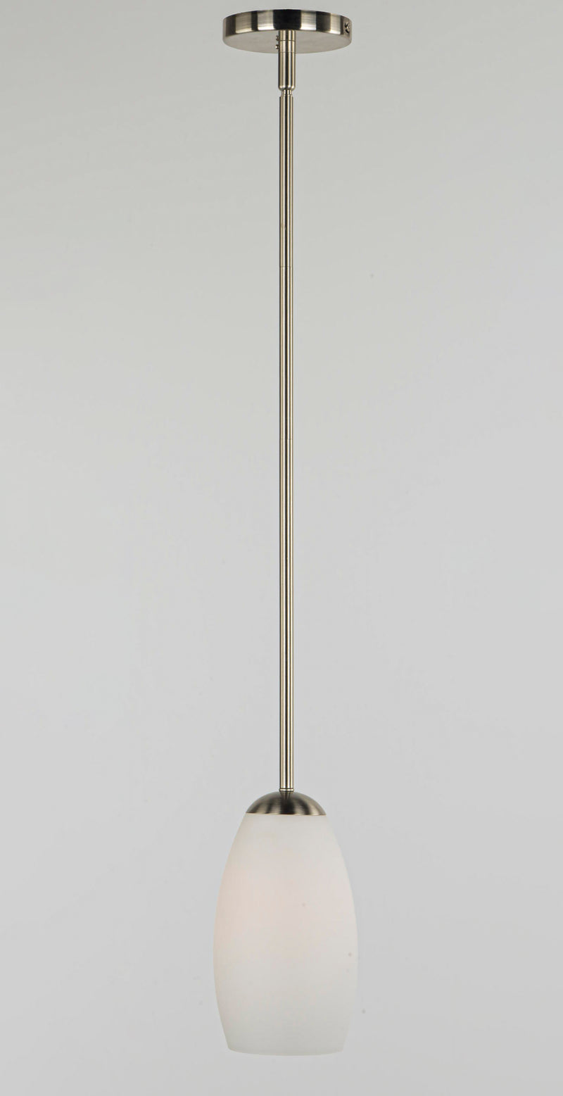 Maxim 91650SWSN Taylor 1 Light Mini Pendant | Satin Nickel