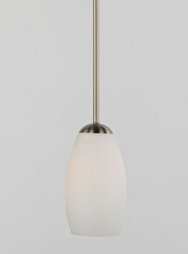 Maxim 91650SWSN Taylor 1 Light Mini Pendant | Satin Nickel