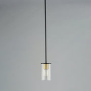 Maxim 91840CDABBK Sleek 1 Light Mini Pendant | Antique Brass / Black