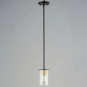 Maxim 91840CDABBK Sleek 1 Light Mini Pendant | Antique Brass / Black