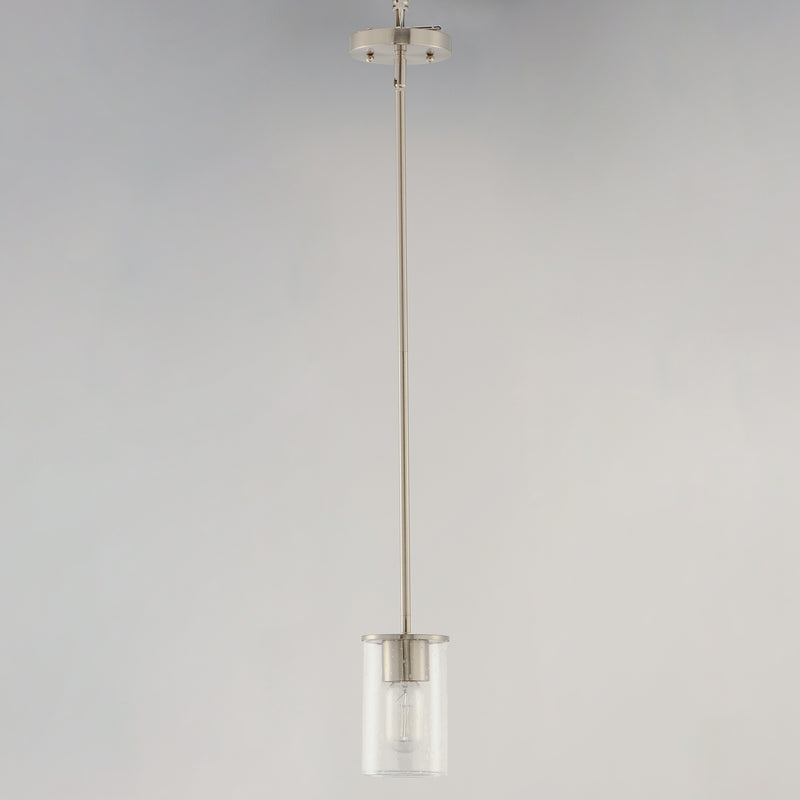 Maxim 91840CDSN Sleek 1 Light Mini Pendant | Satin Nickel