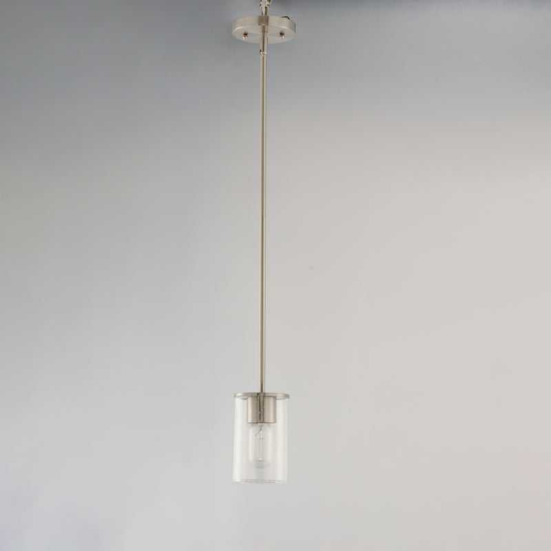 Maxim 91840CDSN Sleek 1 Light Mini Pendant | Satin Nickel