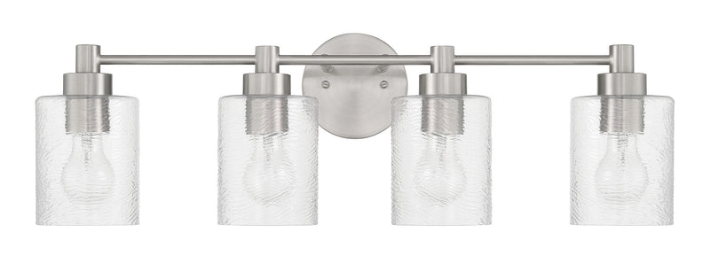 Craftmade 60204-BNK Lyndsey 4 Light Bathroom Vanity Light -Brushed Polished Nickel