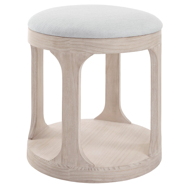 Uttermost Dennen Oak Ottoman - ALCOVE LIGHTING