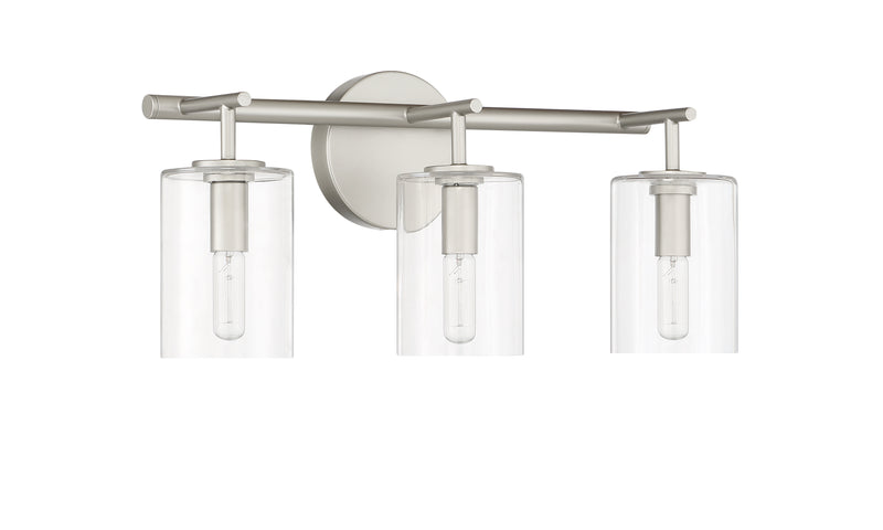 Craftmade 55603-SN Hailie 3 Light Vanity -Satin Nickel - ALCOVE LIGHTING