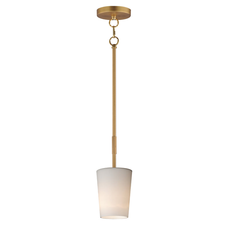 Maxim 92691WTNAB Durham 1 Light Pendant | Natural Aged Brass
