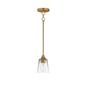 Maxim 92880CLNAB Hudson Mini Pendant | Natural Aged Brass