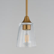 Maxim 92880CLNAB Hudson Mini Pendant | Natural Aged Brass