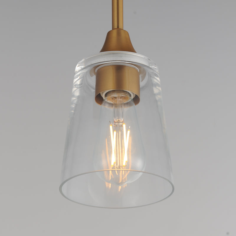 Maxim 92880CLNAB Hudson Mini Pendant | Natural Aged Brass
