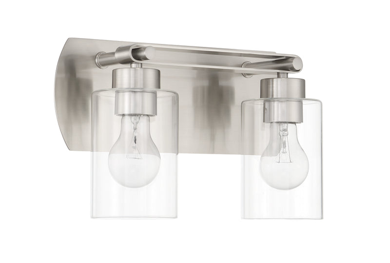 Craftmade 17614BNK2 Hendrix 2 Light Vanity -Brushed Polished Nickel - ALCOVE LIGHTING