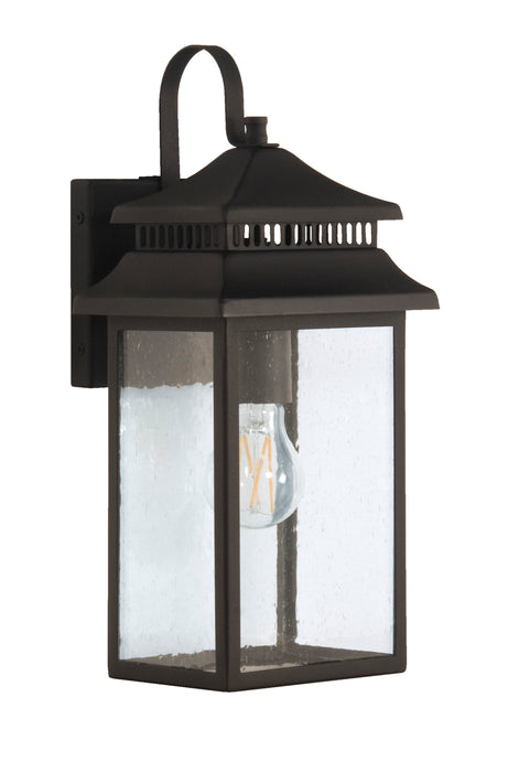 Craftmade ZA3104-TB Crossbend 1 Light Small Outdoor Wall Lantern -Textured Black