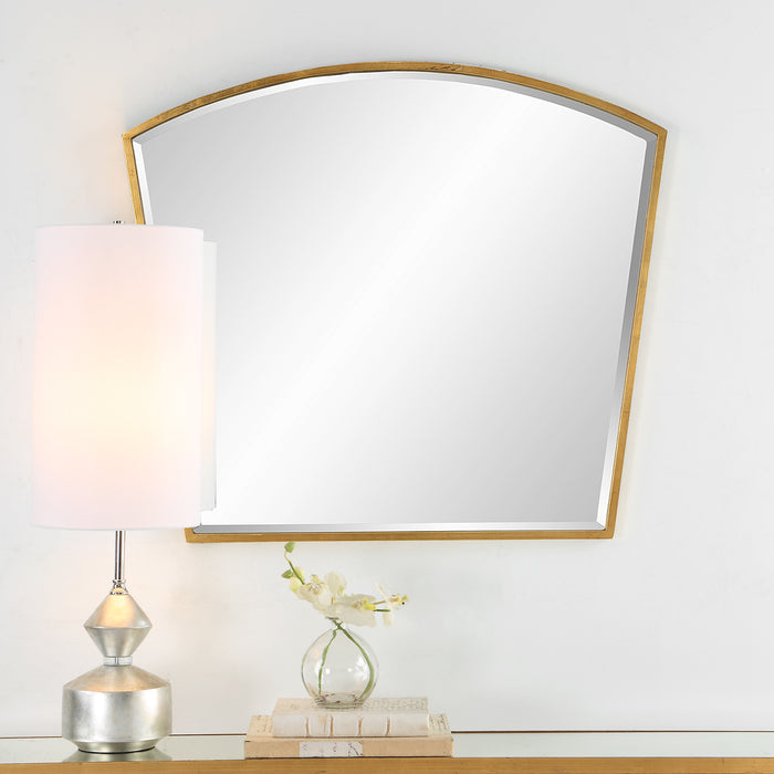 Uttermost Boundary Gold Arch Mirror