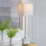Uttermost Escort Brass Buffet Lamp - ALCOVE LIGHTING