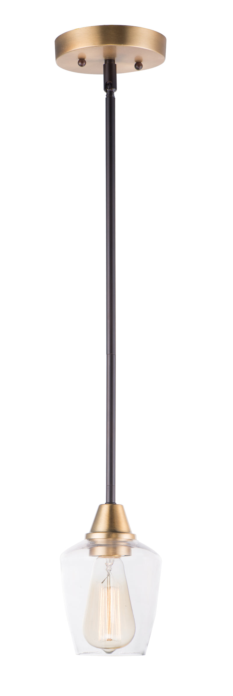 Maxim 96120CLBZAB Goblet 1 Light Mini Pendant | Bronze / Antique Brass