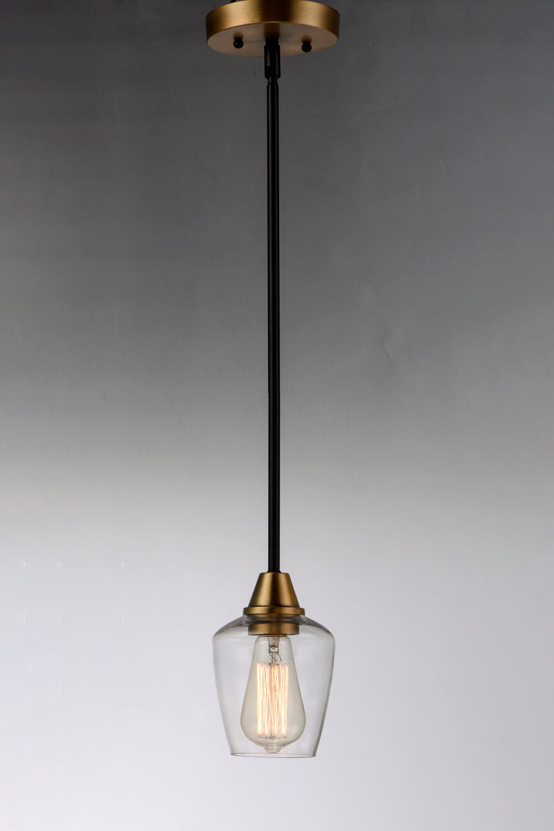 Maxim 96120CLBZAB Goblet 1 Light Mini Pendant | Bronze / Antique Brass