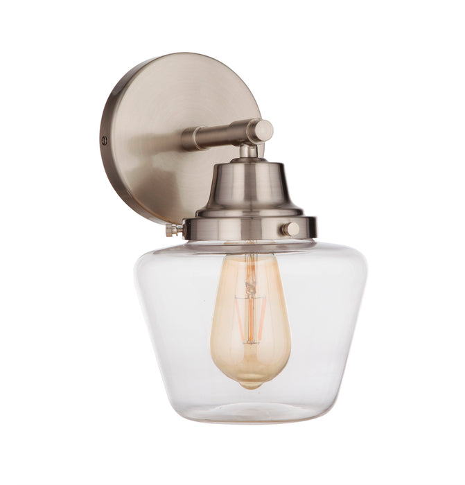 Craftmade 19507BNK1 Essex 1 Light Wall Sconce -Brushed Polished Nickel