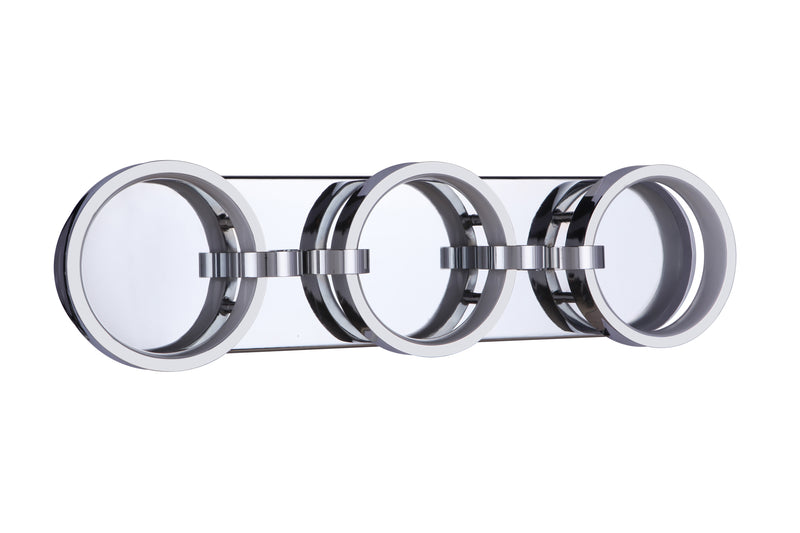 Craftmade 59303-CH-LED Context 3 Light LED Bathroom Vanity Light -Chrome