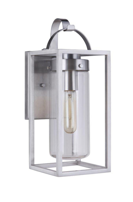 Craftmade ZA4804-SA Neo 1 Light Small Outdoor Wall Lantern -Satin Aluminum