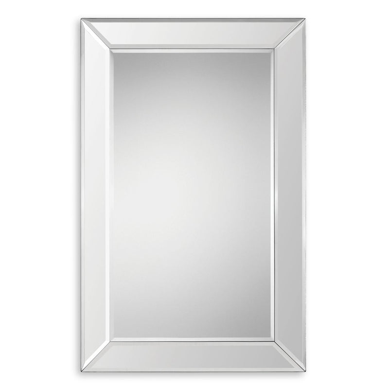 Vistella Mirror | Modern Rectangle Frameless Bathroom Vanity Mirror Mounted Vertical or Horizontal (22 in. W x 34 in. H x 1 in. D)