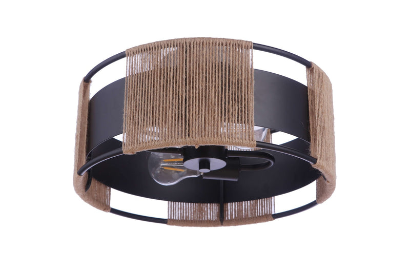 Craftmade 59052-FB Kensey 2 Light Semi Flush -Flat Black