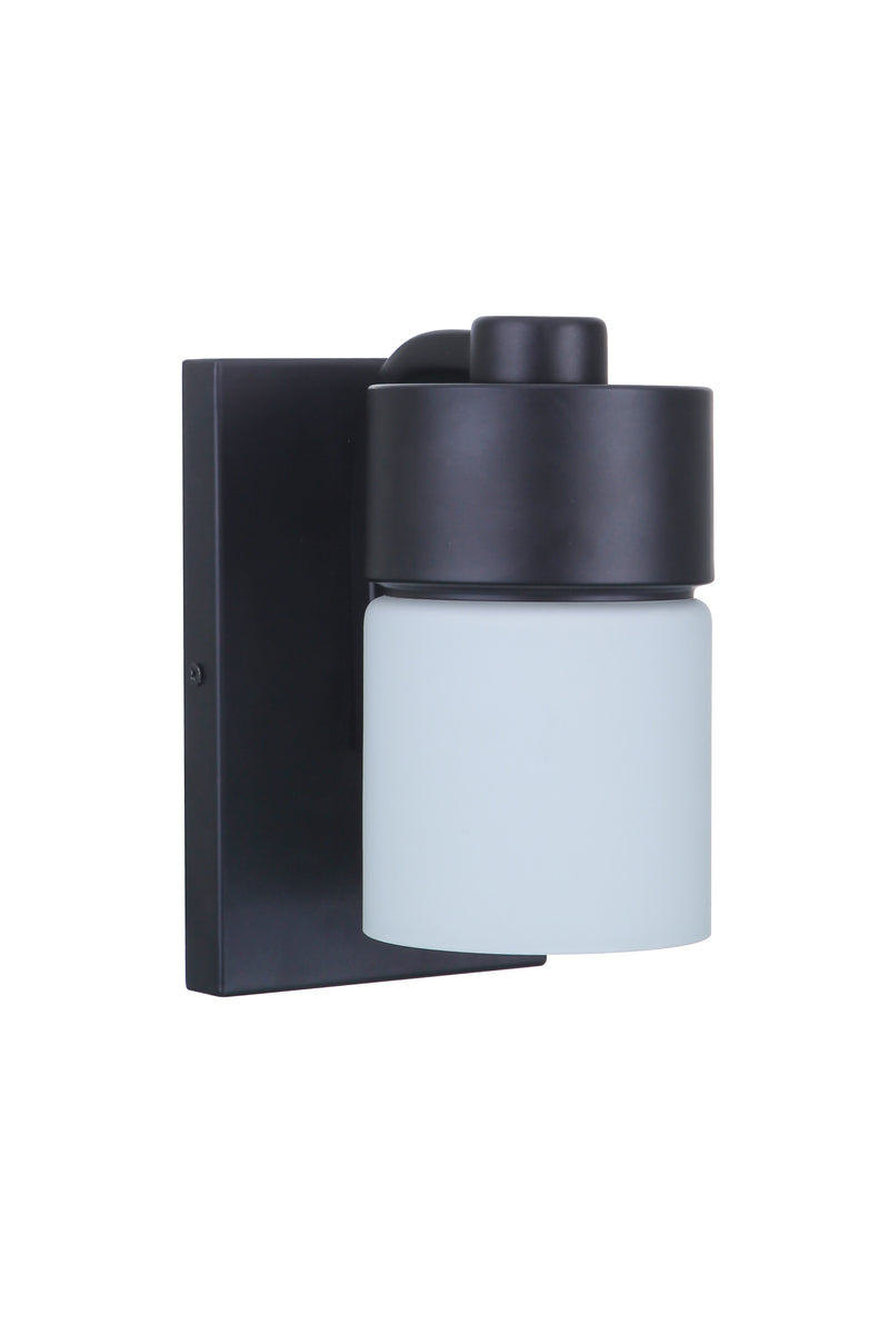 Craftmade 12305FB1 District 1 Light Wall Light Sconce -Flat Black