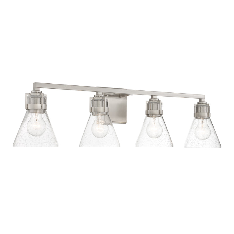 Minka Lavery Chatham Square 4 Light Bathroom Vanity Light-Brushed Nickel
