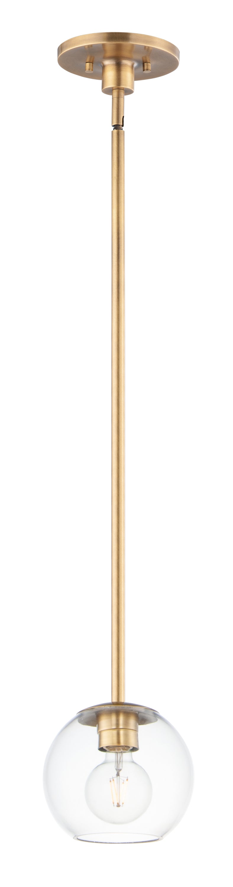 Maxim 98410CLNAB Branch 1 Light Mini Pendant | Natural Aged Brass