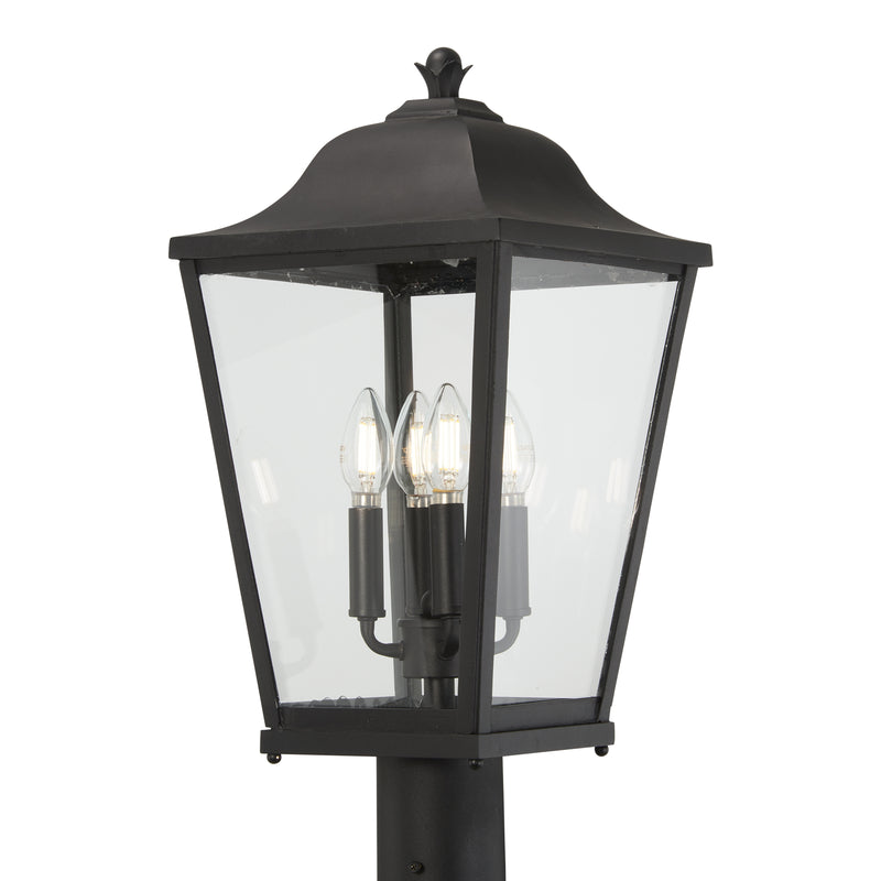 Minka Lavery Great Outdoors Savannah 4 Light Outdoor Post Mount-Sand Coal - ALCOVE LIGHTING