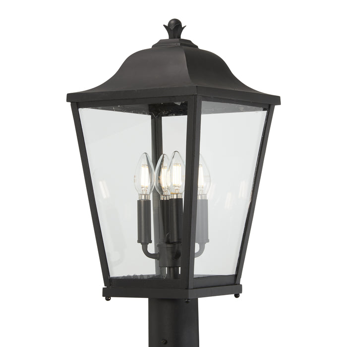 Minka Lavery Great Outdoors Savannah 4 Light Outdoor Post Mount-Sand Coal