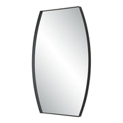 Mirvex Matte Black Mirror | Modern Convex Iron Frame Bathroom Vanity Mirror Mounted Vertical or Horizontal (24 in. W x 36 in. H x 2 in. D)