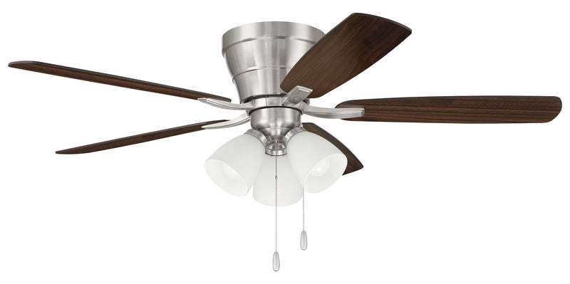 Craftmade WHL52BNK5C3 Wheeler 52 LED Ceiling Fan -Brushed Polished Nickel - ALCOVE LIGHTING