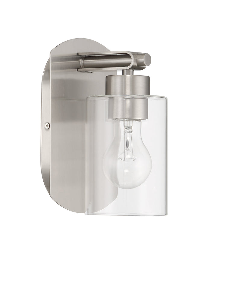 Craftmade 17605BNK1 Hendrix 1 Light Wall Light Sconce -Brushed Polished Nickel