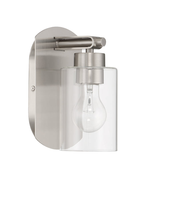 Craftmade 17605BNK1 Hendrix 1 Light Wall Sconce -Brushed Polished Nickel
