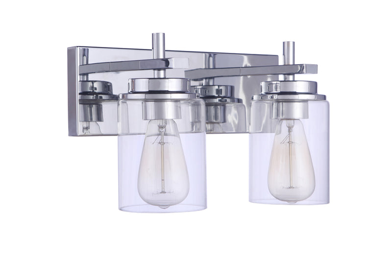 Craftmade 17414CH2 Reeves 2 Light Bathroom Vanity Light -Chrome