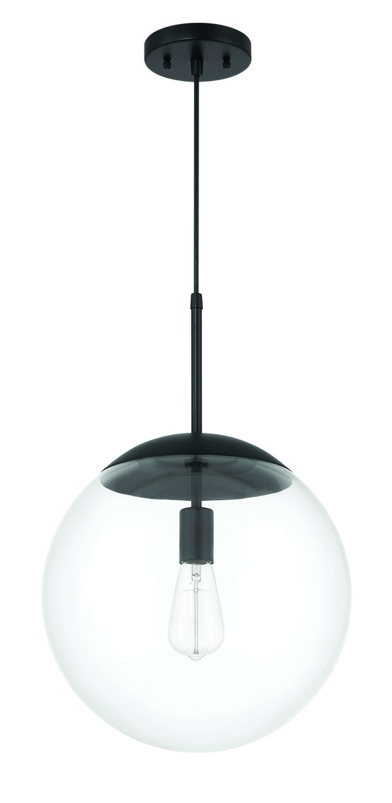 Craftmade 56892-FB Gaze 12" 1 Light Pendant -Flat Black