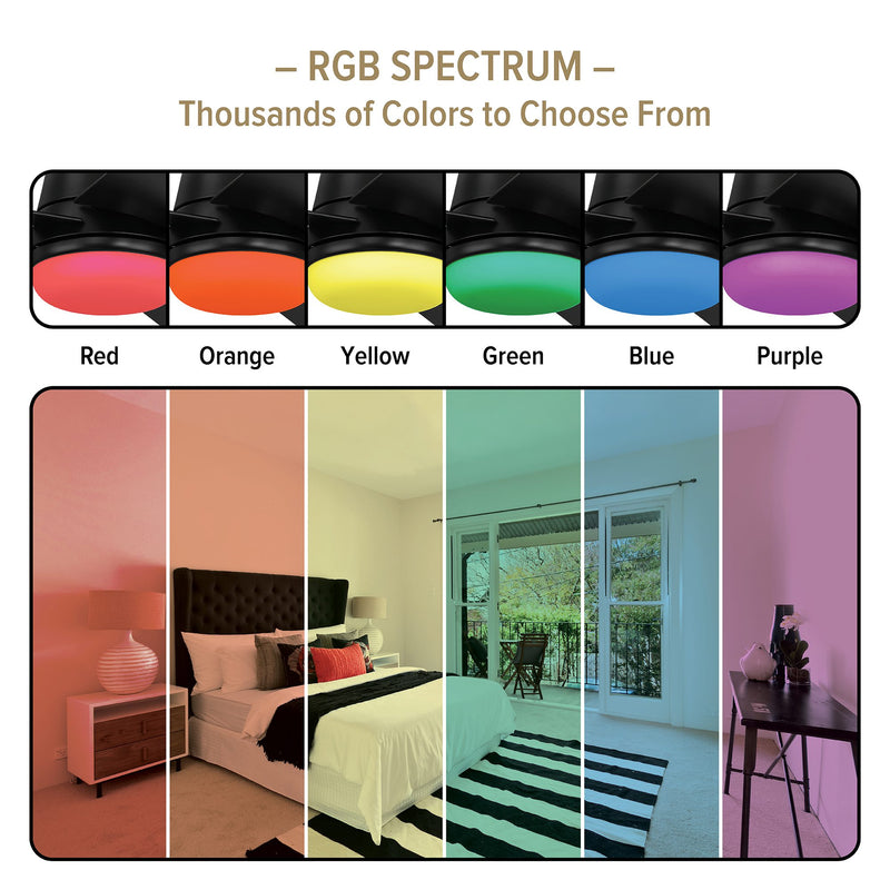 Astrea 52 in. Smart Matte Black Modern Ceiling Fan with LED Light and Remote