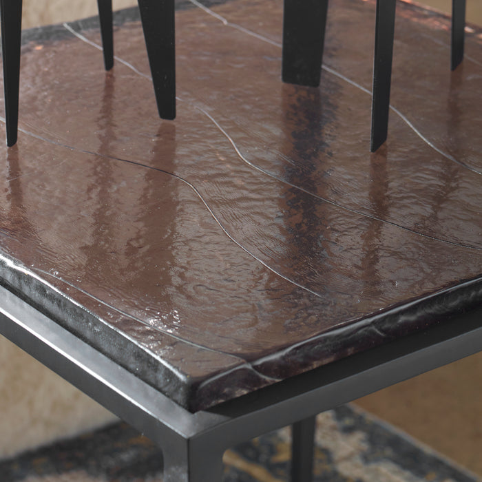 Uttermost Wavelet Iron Side Table