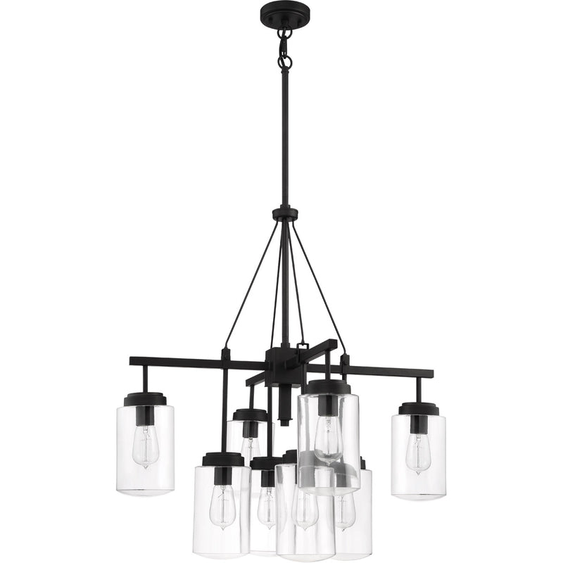 Craftmade 52128-ESP Crosspoint 8 Light Outdoor Chandelier Espresso