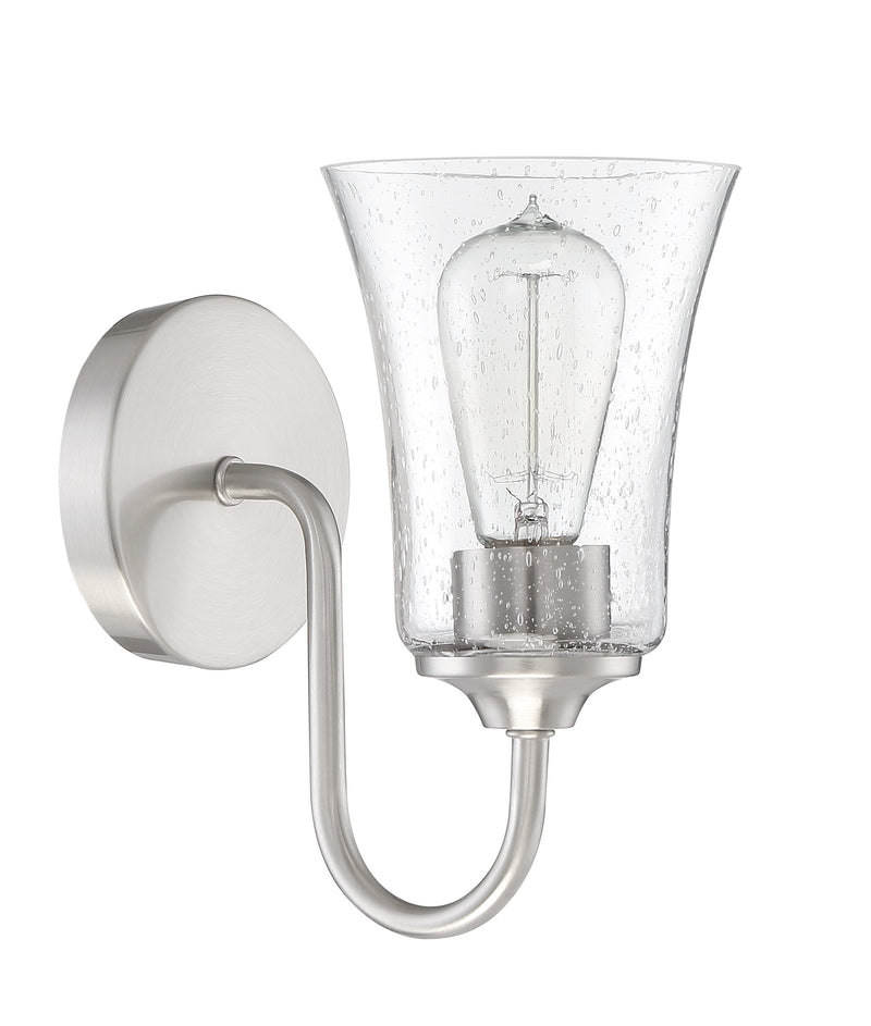 Craftmade 50401-BNK Gwyneth 1 Light Wall Sconce -Brushed Polished Nickel - ALCOVE LIGHTING