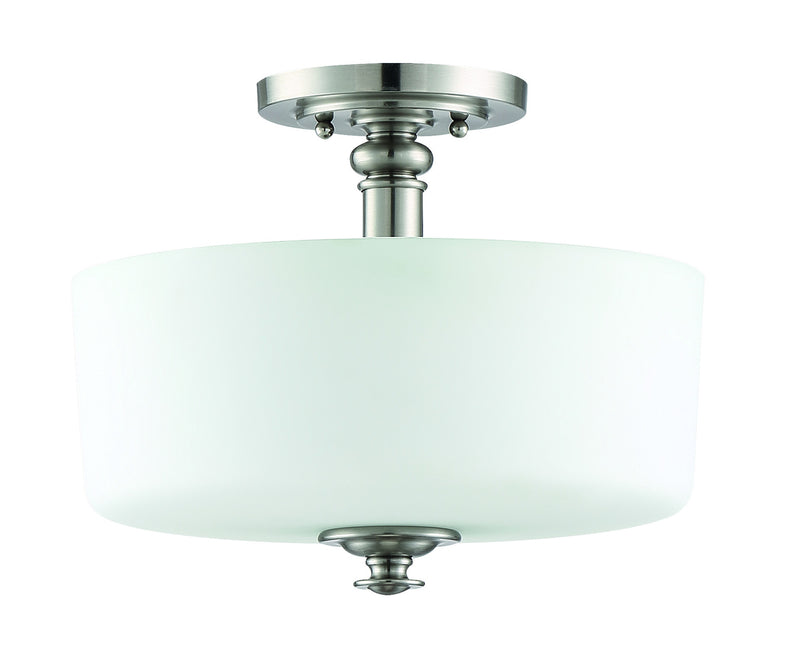 Craftmade 49853-BNK Dardyn 3 Light Convertible Semi Flush -Brushed Polished Nickel