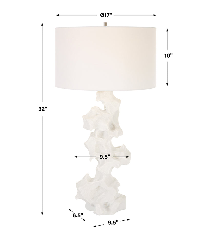 Uttermost Remnant White Marble Table Lamp