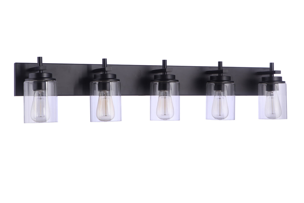 Craftmade 17441FB5 Reeves 5 Light Vanity -Flat Black
