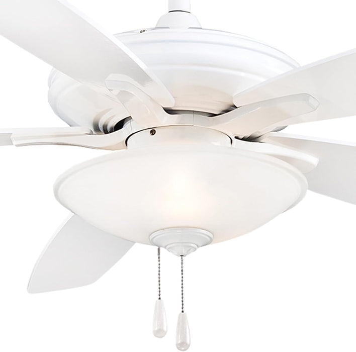 Minka Aire F522L-WH Mojo 52" White Ceiling Fan with LED Light