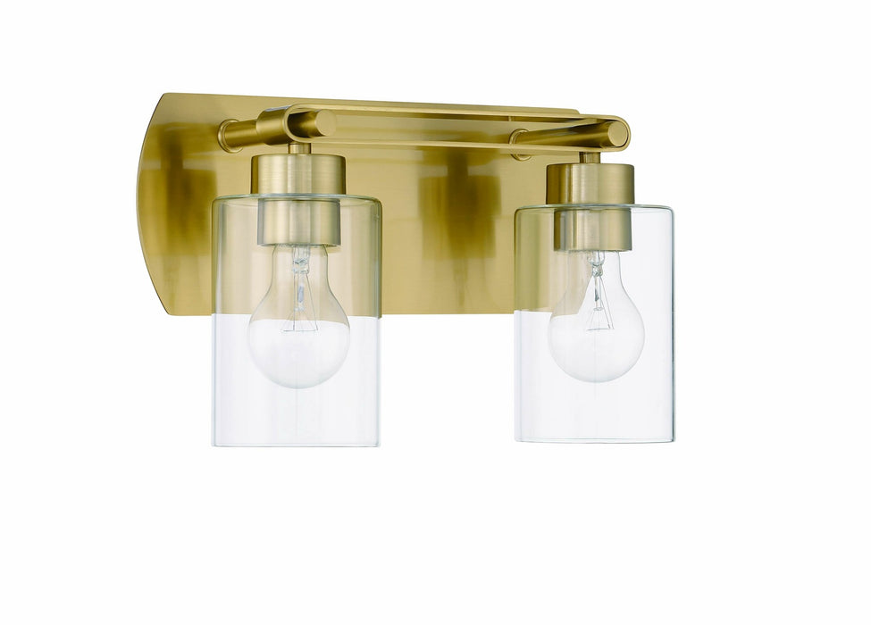 Craftmade 17614SB2 Hendrix 2 Light Vanity -Satin Brass