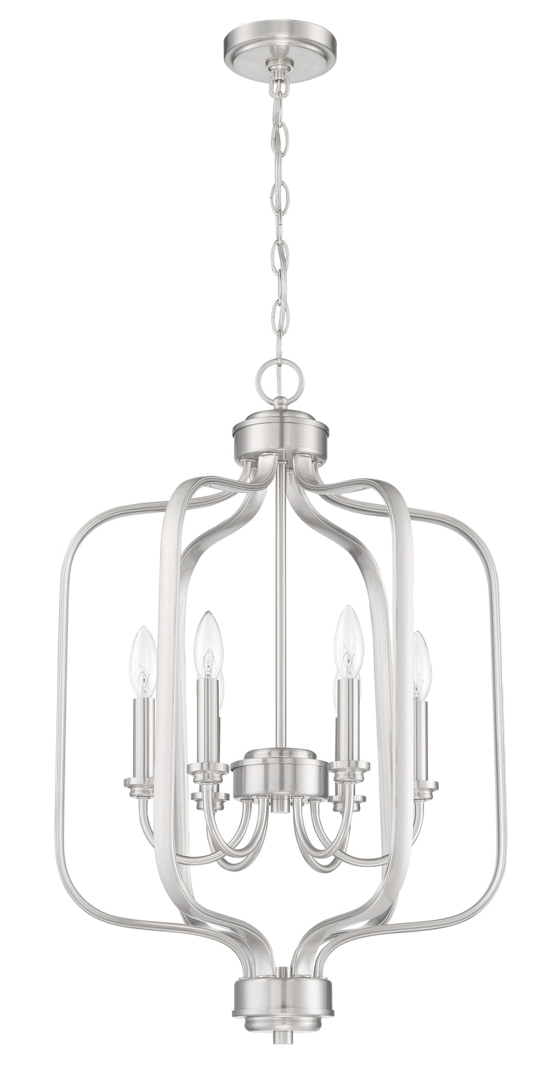 Craftmade 50536-BNK Bolden 6 Light Foyer -Brushed Polished Nickel